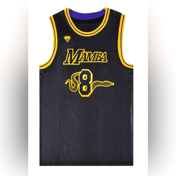 Kobe Bryant Los Angeles Lakers Black Mamba Novelty Jersey – Men’s XXXLarge 🐍💜💛 - Picture 1 of 8